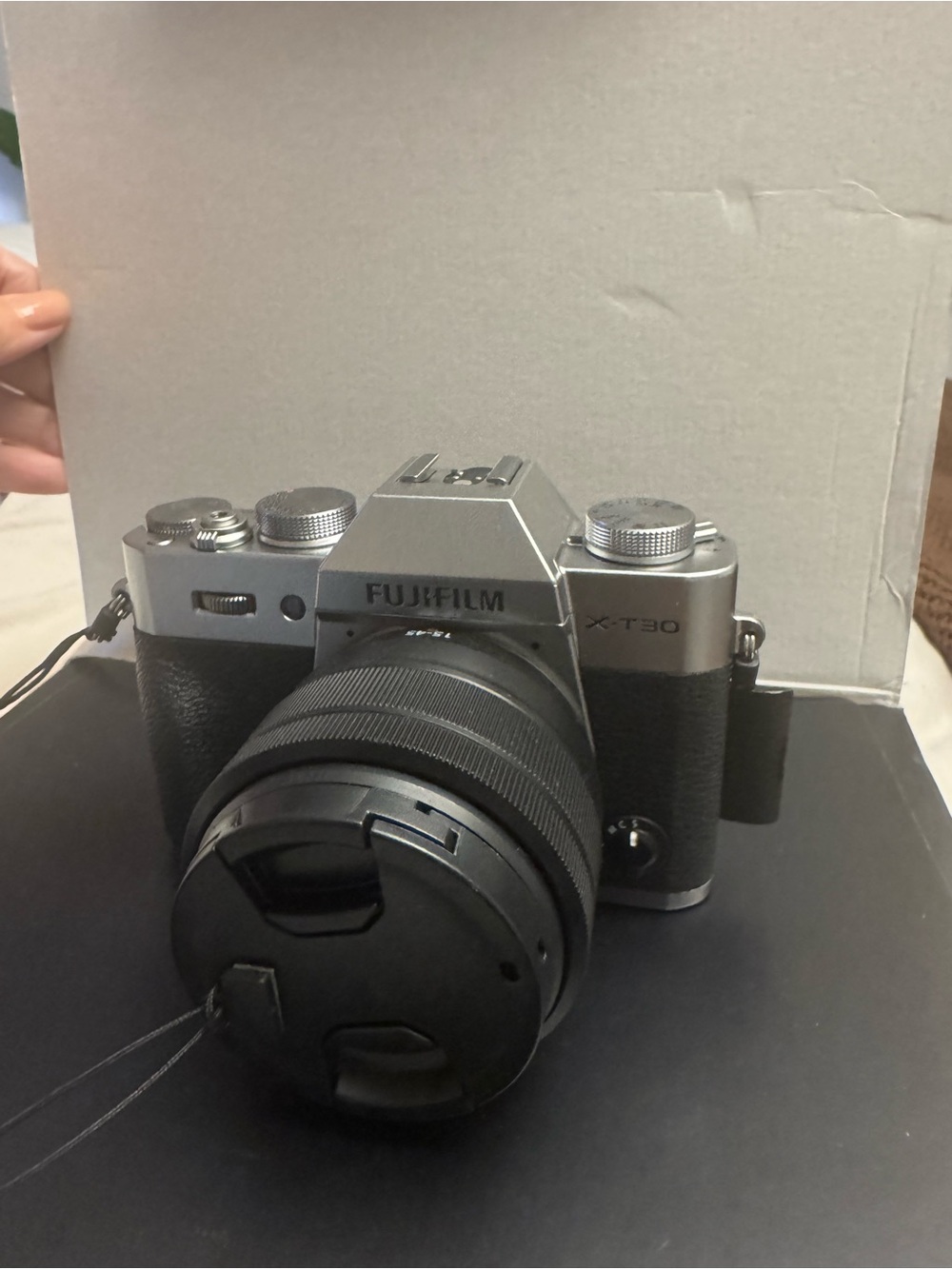 Fujifilm X-T30 ii Mirrorless Camera in Silver and Black with Lens